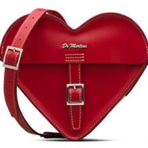 Dr. Martens red heart purse genuine leather